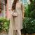Floral Yoke Design Sequnnied Straight Kurta With Trousers & Dupatta