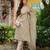 Floral Yoke Design Sequnnied Straight Kurta With Trousers & Dupatta
