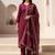 Women Ethnic Motifs Embroidered Regular Thread Work Pure Cotton Kurta with Trousers & With Dupatta