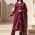 Women Ethnic Motifs Embroidered Regular Thread Work Pure Cotton Kurta with Trousers & With Dupatta