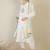 Women Floral Embroidered Regular Thread Work Pure Cotton Kurta with Trousers & With Dupatta