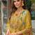 Floral Embroidered Round Neck Thread Work Kurta With Trousers & Dupatta