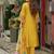 Floral Embroidered Round Neck Thread Work Kurta With Trousers & Dupatta