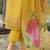 Floral Embroidered Round Neck Thread Work Kurta With Trousers & Dupatta