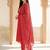 Women Ethnic Motifs Printed Regular Thread Work Pure Cotton Kurta with Trousers & With Dupatta