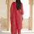 Women Ethnic Motifs Printed Regular Thread Work Pure Cotton Kurta with Trousers & With Dupatta