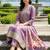 Women Floral Embroidered Panelled Thread Work Kurta with Trousers & With Dupatta