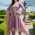 Women Floral Embroidered Panelled Thread Work Kurta with Trousers & With Dupatta