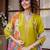 Women Floral Embroidered Regular Thread Work Kurta with Trousers & With Dupatta