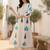 Women Ethnic Motifs Printed Panelled Pure Cotton Kurta with Trousers