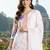 Women Floral Printed Regular Linen Kurta with Trousers & With Dupatta