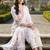 Women Floral Printed Regular Linen Kurta with Trousers & With Dupatta