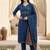 Women Ethnic Motifs Regular Thread Work Pure Cotton Kurta with Trousers & With Dupatta