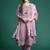 Women Floral Embroidered Regular Thread Work Linen Kurta with Trousers & With Dupatta