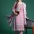 Women Floral Embroidered Regular Thread Work Linen Kurta with Trousers & With Dupatta