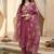 Women Floral Embroidered Regular Thread Work Kurta with Trousers & With Dupatta