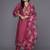 Women Floral Embroidered Regular Thread Work Kurta with Trousers & With Dupatta