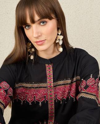 Women Ethnic Motifs Regular A-Line Pure Cotton Kurta with Palazzos Kurta Sets 4