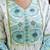 Floral Printed V-Neck Pleated Pure Cotton A-Line Kurta With Trouser And Dupatta