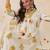 Floral Printed Pleated Beads and Stones Pure Cotton Kurta with Trousers & Dupatta