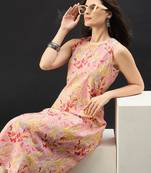 Women Floral Printed Regular Pure Cotton Kurta with Trousers