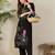 Floral Embroidered Notch Neck Thread Work Pure Cotton Straight Kurta with Trouser