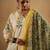 Floral Printed V-Neck Pure Cotton Straight Kurta With Trousers & Dupatta