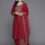 Women Floral Yoke Design Regular Kurta with Trousers & With Dupatta