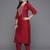 Women Floral Yoke Design Regular Kurta with Trousers & With Dupatta