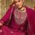 Ethnic Motifs Embroidered Zari Straight Kurta With Trousers & Dupatta