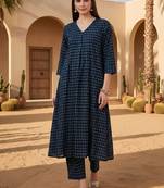 Women Printed Regular Pure Cotton Kurta with Trousers