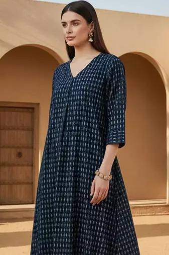 Women Printed Regular Pure Cotton Kurta with Trousers