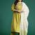 Plus Size Embroidered A-Line Kurta Trousers With Dupatta Set