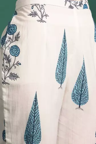 Floral Printed Regular Kurta with Trousers