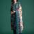 Floral Printed Mirror Work Kurta with Trousers & With Dupatta