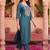 Women Ethnic Motifs Embroidered Regular Thread Work Liva Kurta with Trousers