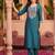 Women Ethnic Motifs Embroidered Regular Thread Work Liva Kurta with Trousers