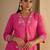 Women Floral Printed Cotton A-Line Kurta with Trousers