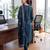 Women Ethnic Motifs Printed Regular Thread Work Pure Cotton Kurta with Trousers & With Dupatta