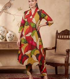Women Printed Regular Pure Cotton Kurta with Trousers