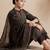 Women Ethnic Motifs Printed Regular Mirror Work Pure Cotton Kurta with Trousers & With Dupatta