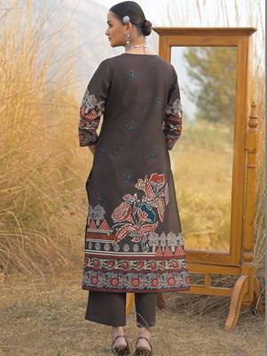 Women Ethnic Motifs Printed Regular Mirror Work Kurta with Trousers & With Dupatta 4