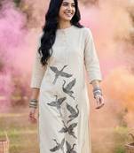 Women Ethnic Motifs Printed Regular Pure Cotton Kurta with Trousers