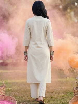 Women Ethnic Motifs Printed Regular Pure Cotton Kurta with Trousers 5