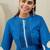 Women Printed Pleated Pure Cotton Kurta with Trousers