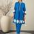 Women Printed Pleated Pure Cotton Kurta with Trousers