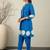 Women Printed Pleated Pure Cotton Kurta with Trousers