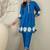 Women Printed Pleated Pure Cotton Kurta with Trousers