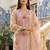Women Floral Printed Regular Thread Work Linen Kurta with Trousers & With Dupatta