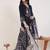 Floral Embroidered Thread Work Pure Cotton Kurta With Trousers & Dupatta